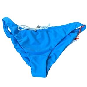 OOKIOH Monaco Bikini Bottom Blue Recycled High Cut Swim Sustainable Eco-friendly
